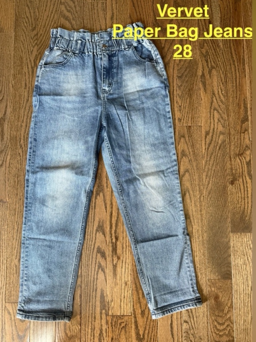 Vervet Paper Bag Denim Jeans - Picture 5 of 5